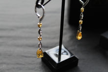 Load image into Gallery viewer, Decadent Canary Yellow Drop Earrings
