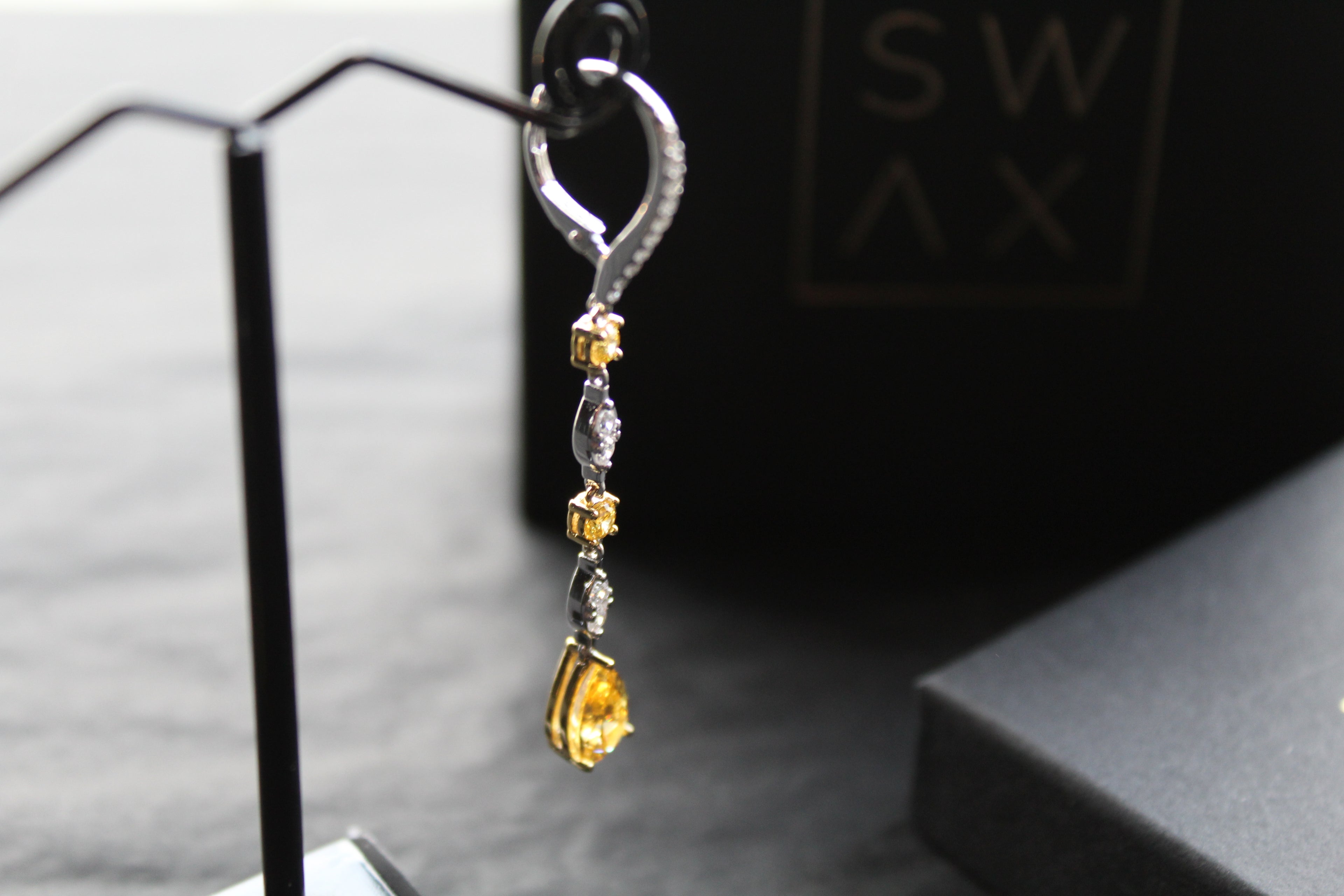 Decadent Canary Yellow Drop Earrings