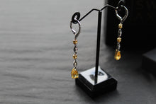 Load image into Gallery viewer, Decadent Canary Yellow Drop Earrings
