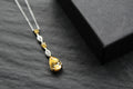 Decadent Canary Yellow Silver & Gold Necklace