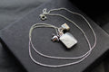 Dendritic Agate, White Howlite & Charm Necklace