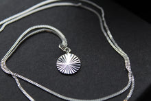 Load image into Gallery viewer, Diamond Cut Silver Disc Necklace

