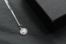 Load image into Gallery viewer, Diamond Cut Silver Disc Necklace
