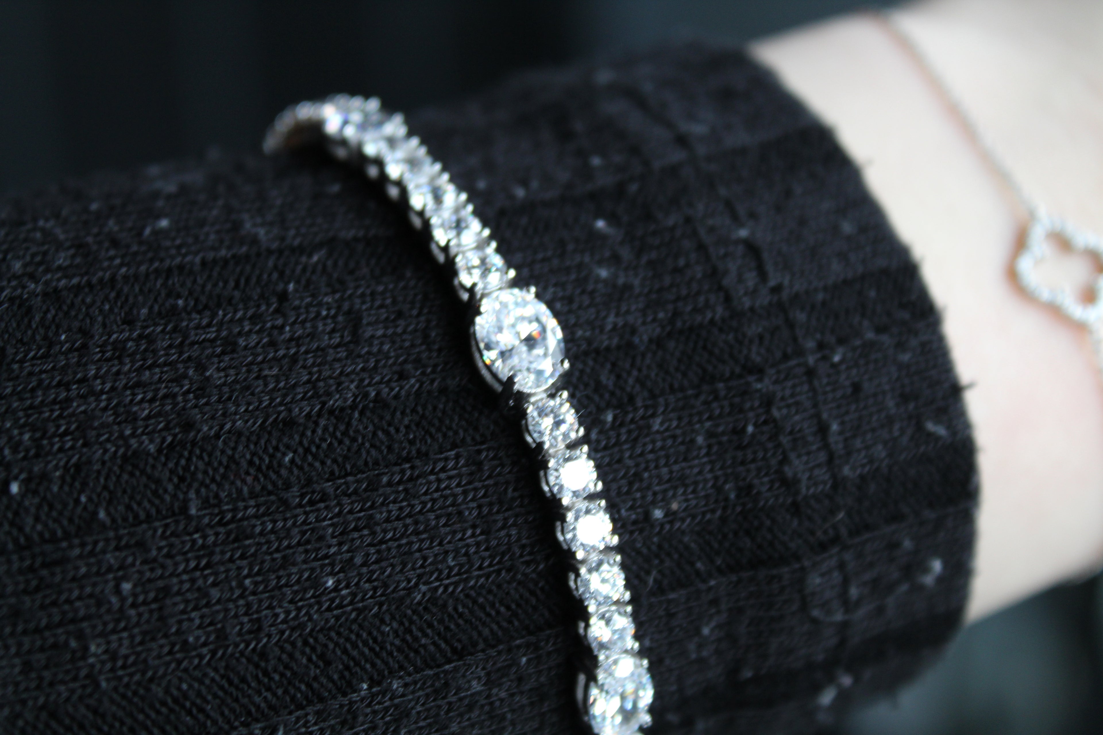 Diamonfire Oval and Round Zirconia Bracelet