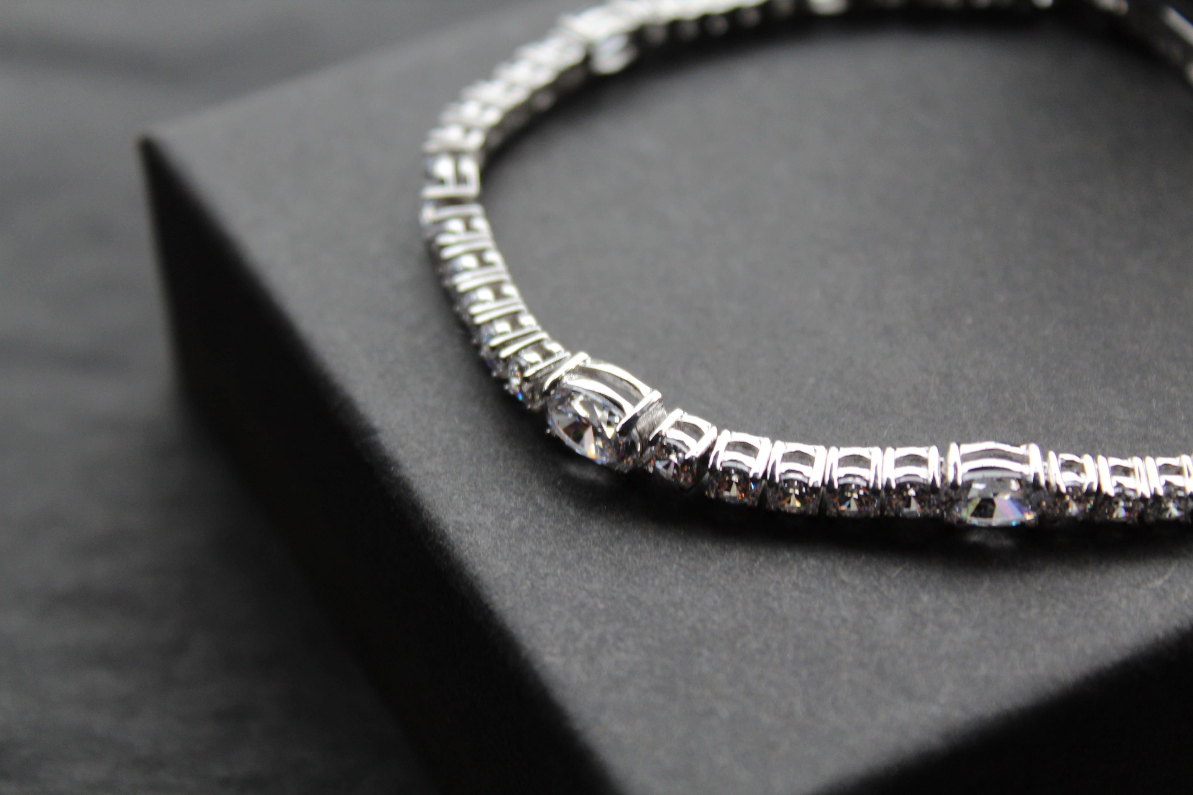 Diamonfire Oval and Round Zirconia Bracelet
