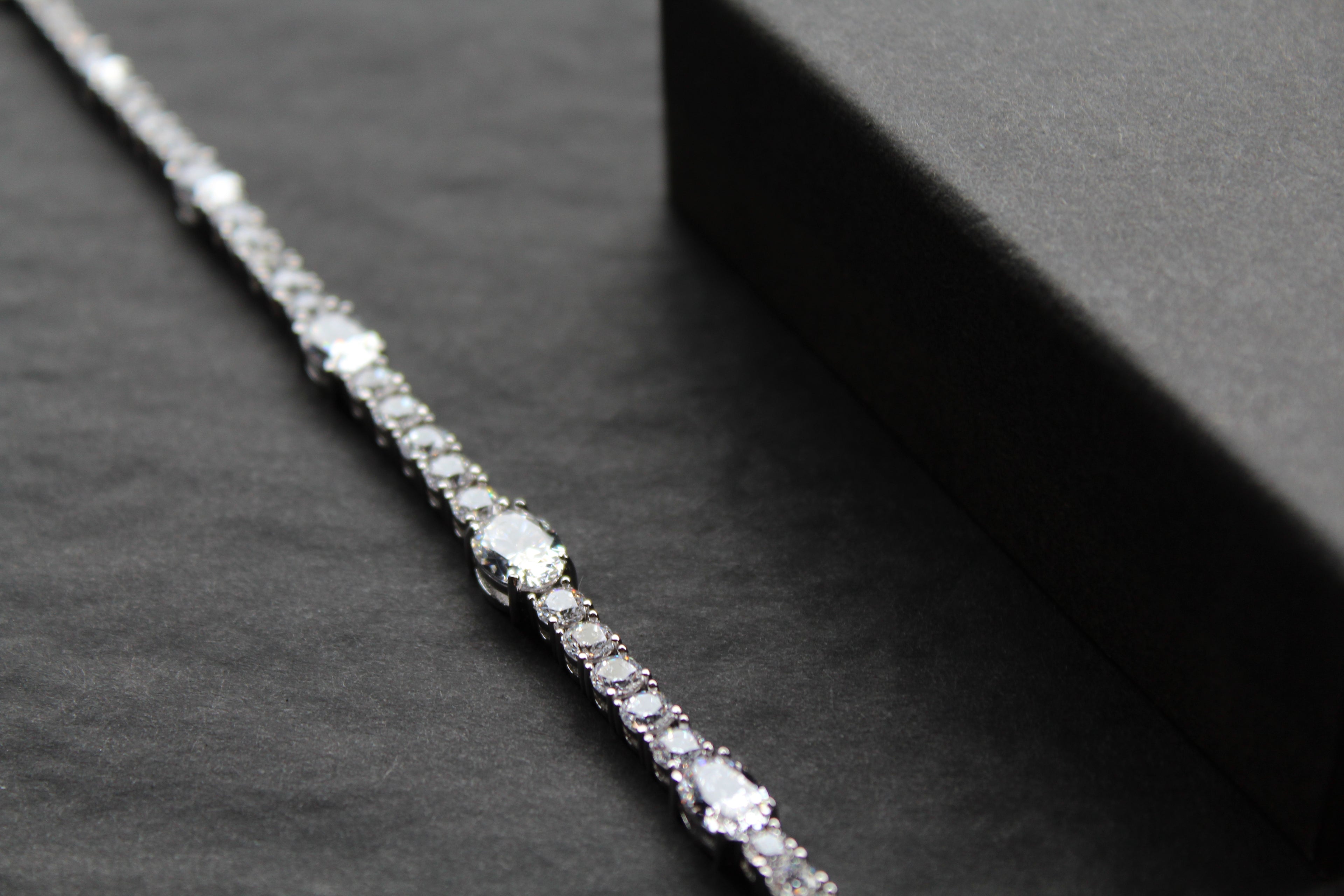 Diamonfire Oval and Round Zirconia Bracelet