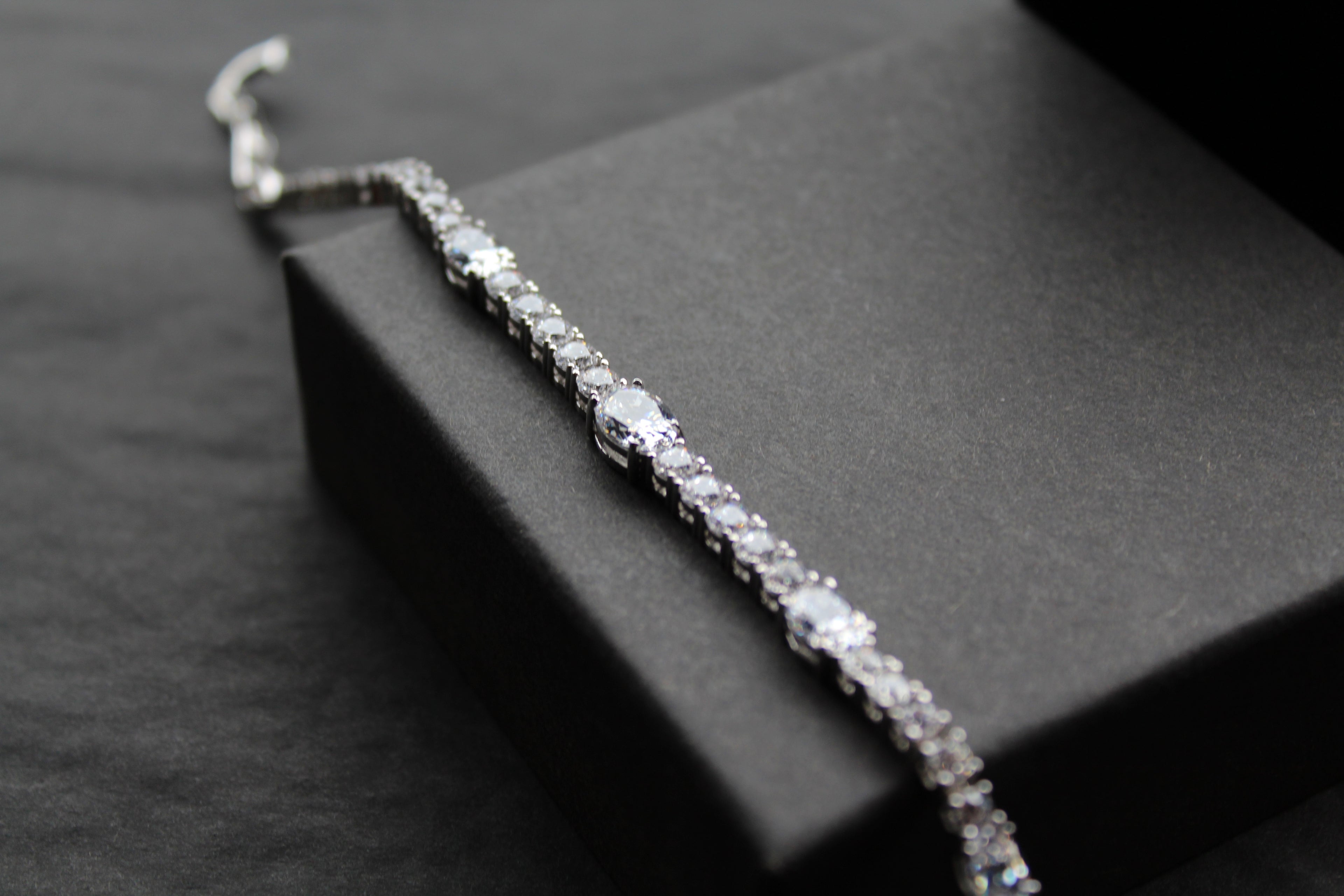Diamonfire Oval and Round Zirconia Bracelet
