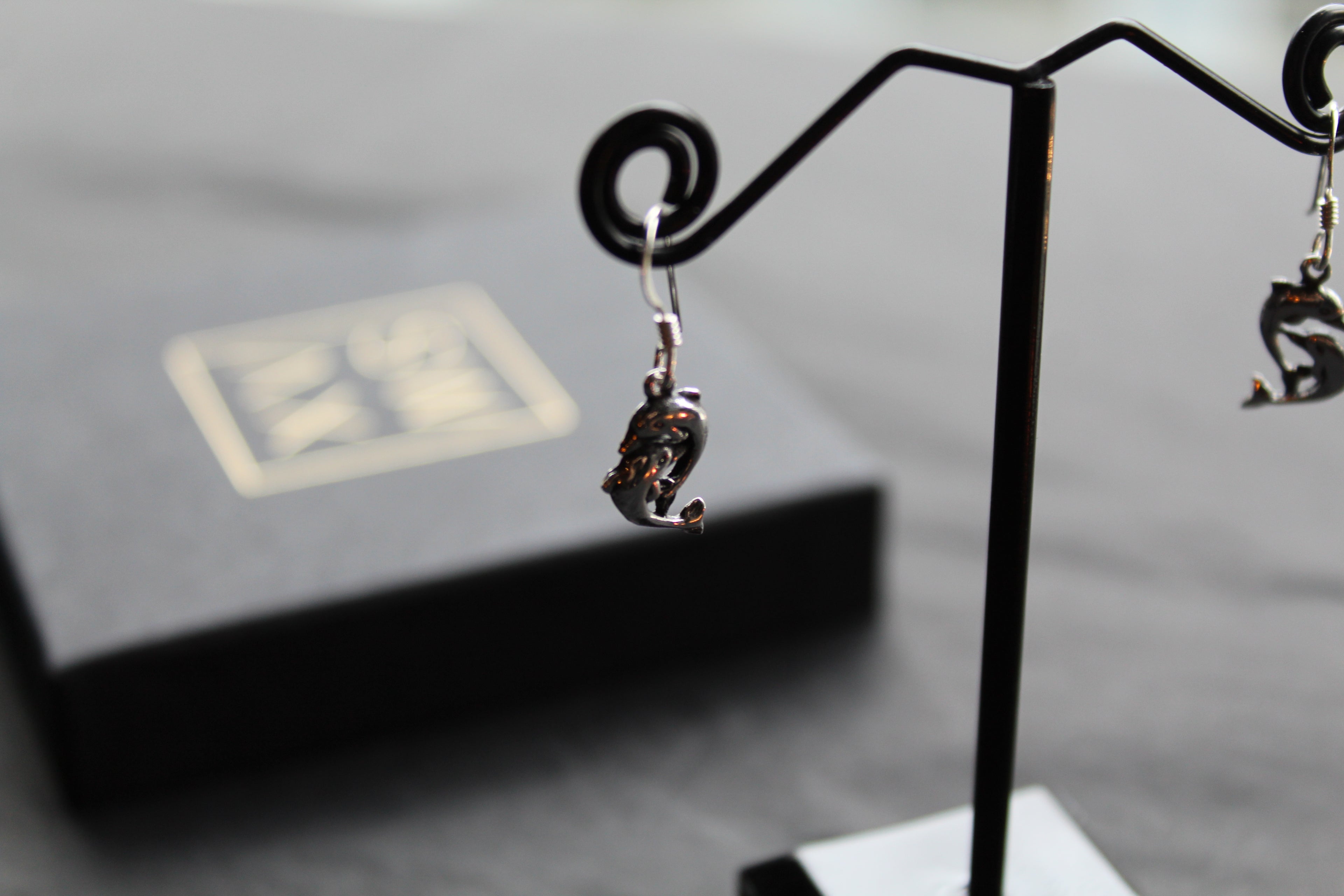 Dolphin Drop Earrings