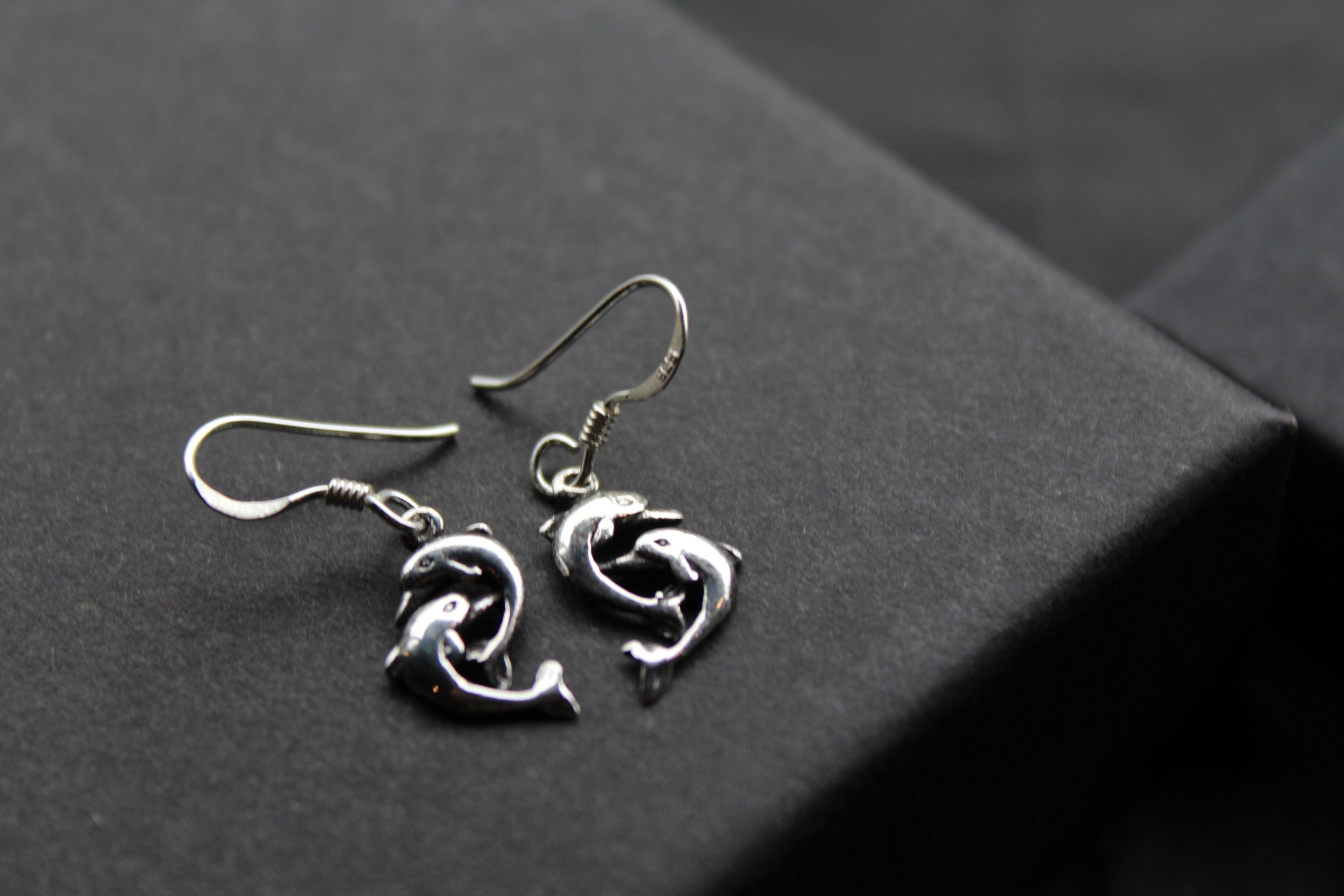 Dolphin Drop Earrings