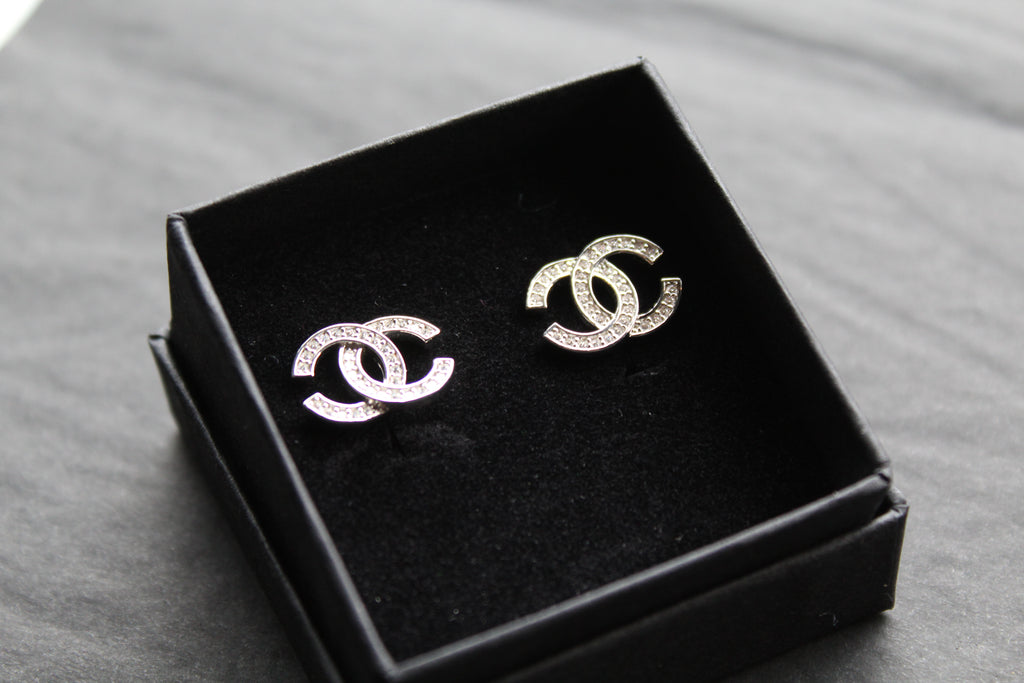 Double Coco Silver Earrings