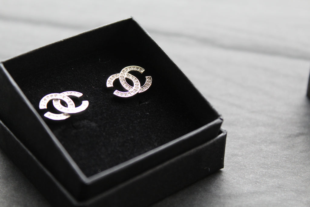 Double Coco Silver Earrings