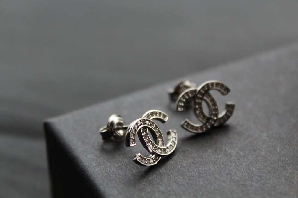 Double Coco Silver Earrings