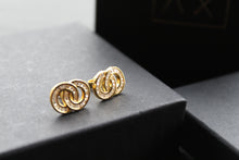 Load image into Gallery viewer, Double Links Gold Vermeil Earrings
