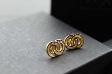 Load image into Gallery viewer, Double Links Gold Vermeil Earrings
