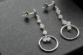 Drop Earrings with Moonstone Beads