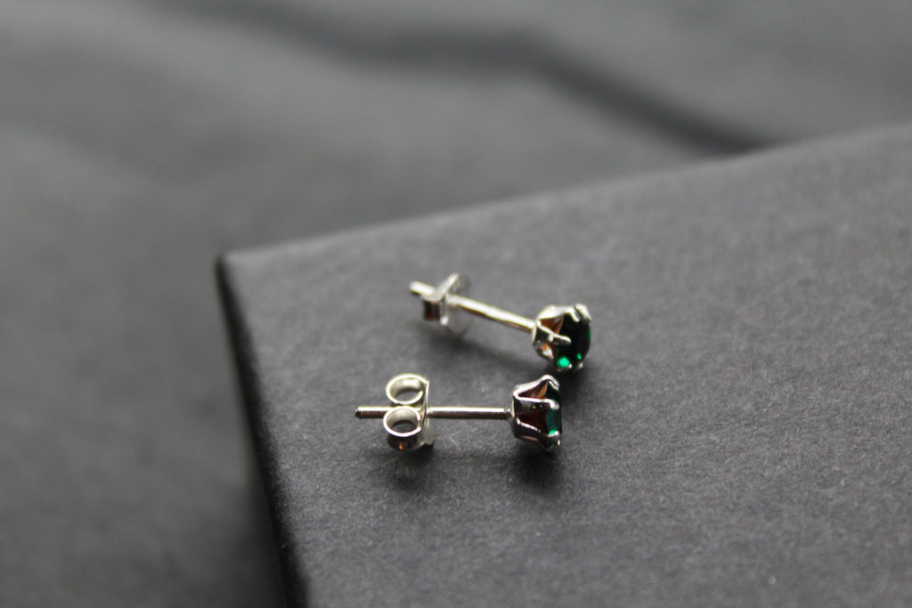 Emerald Austrian Crystal Stud