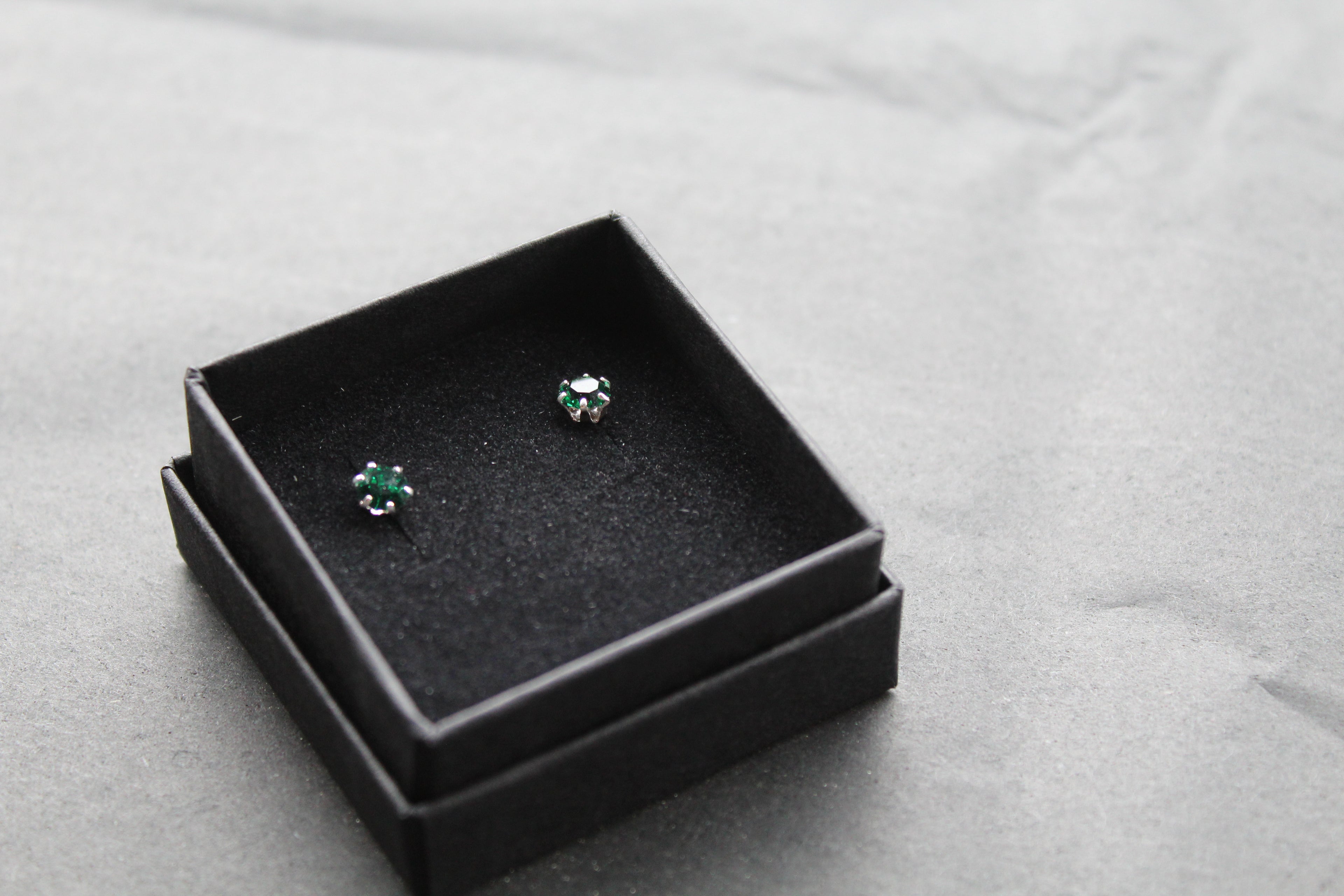 Emerald Austrian Crystal Stud