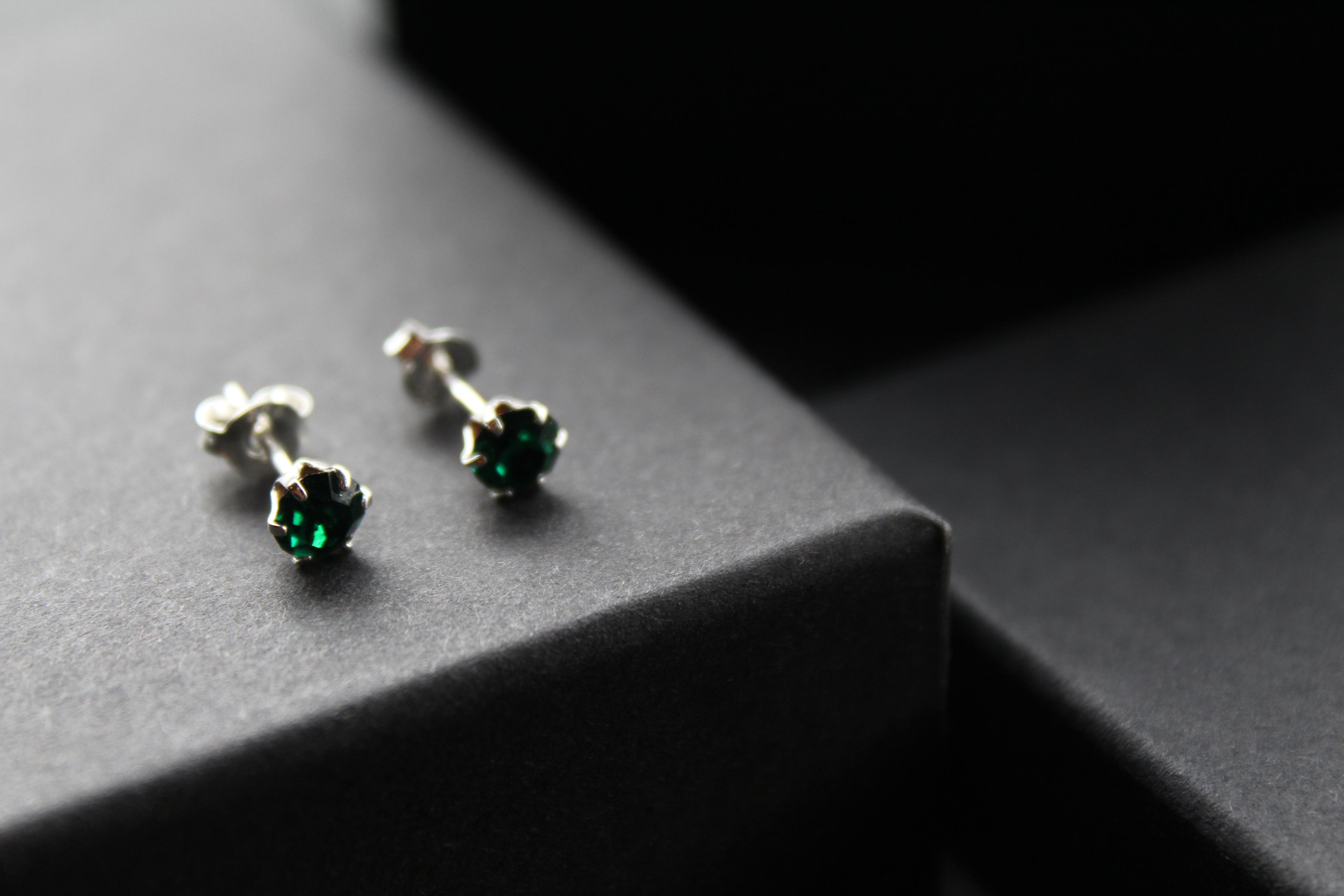 Emerald Austrian Crystal Stud