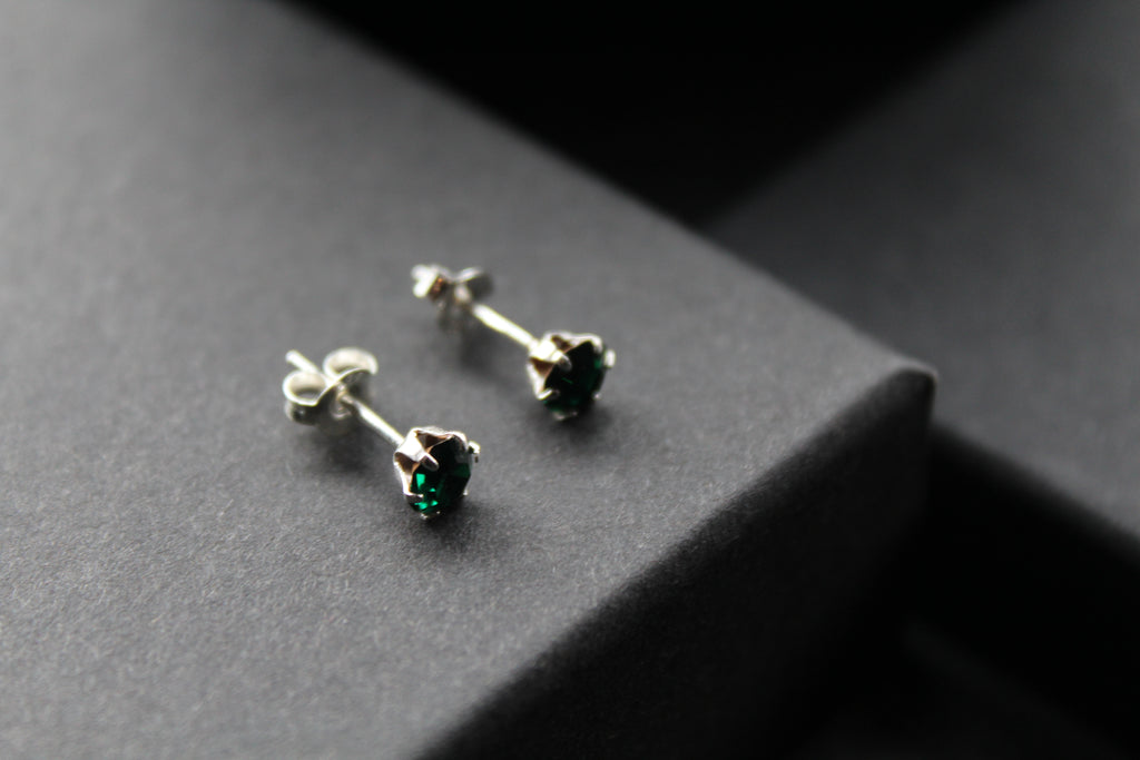 Emerald Austrian Crystal Stud