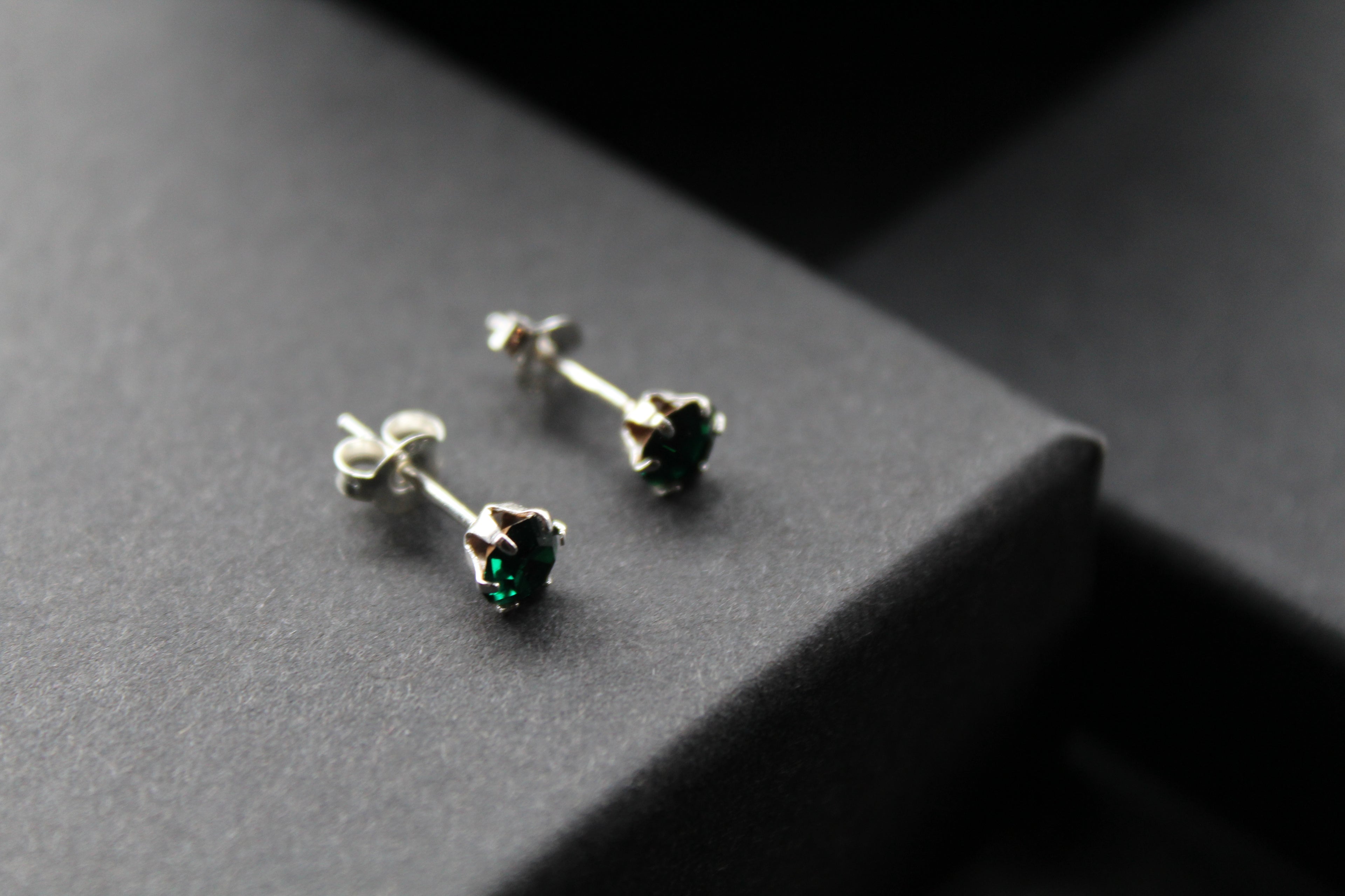 Emerald Austrian Crystal Stud