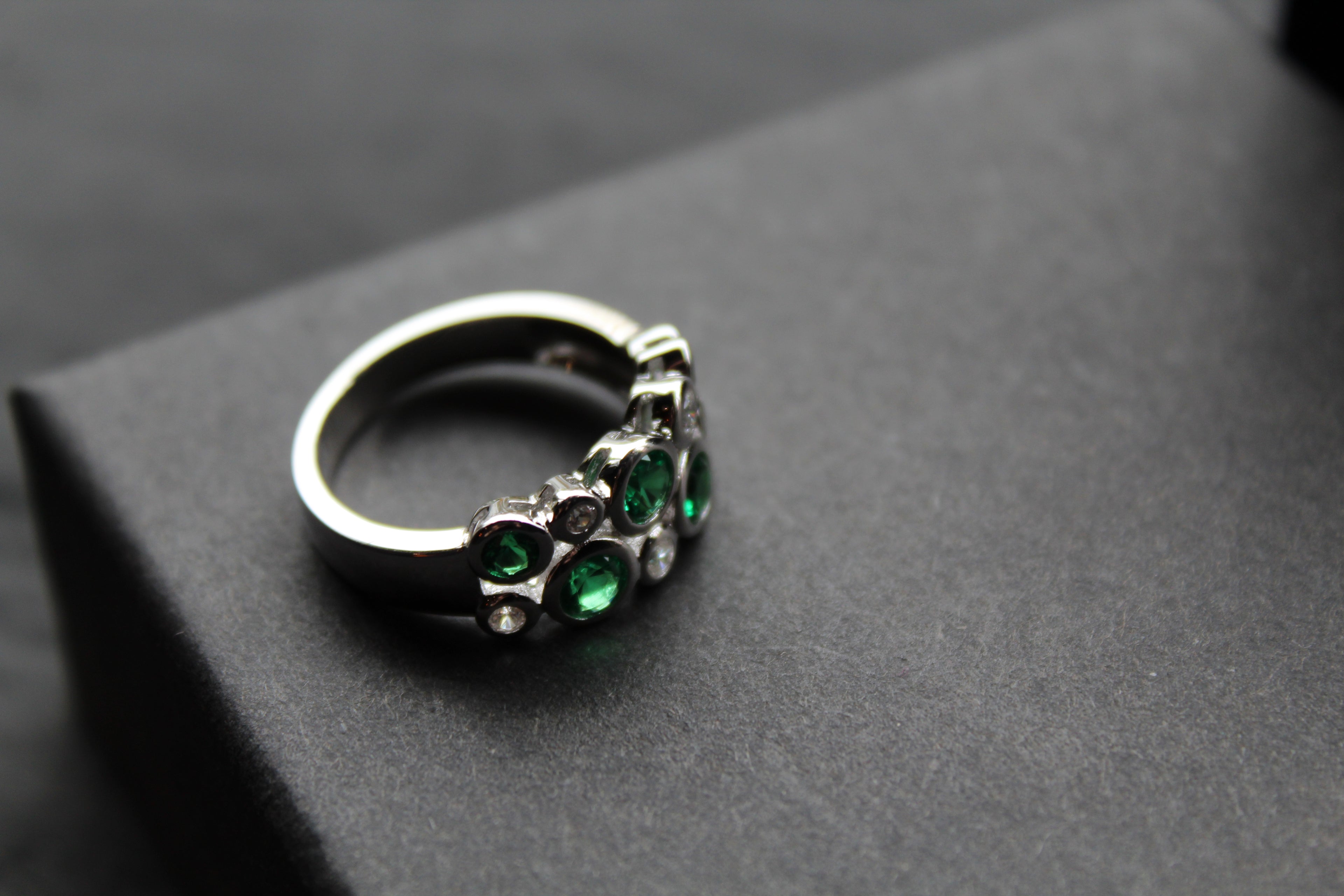 Emerald Green Bubble Ring