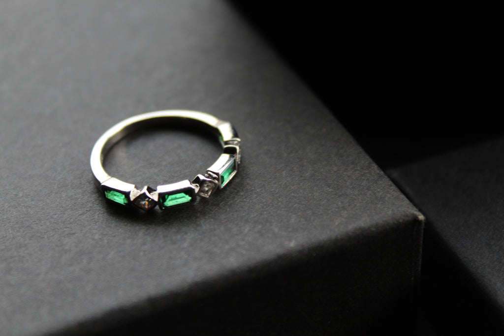 Emerald Green Eternity Ring