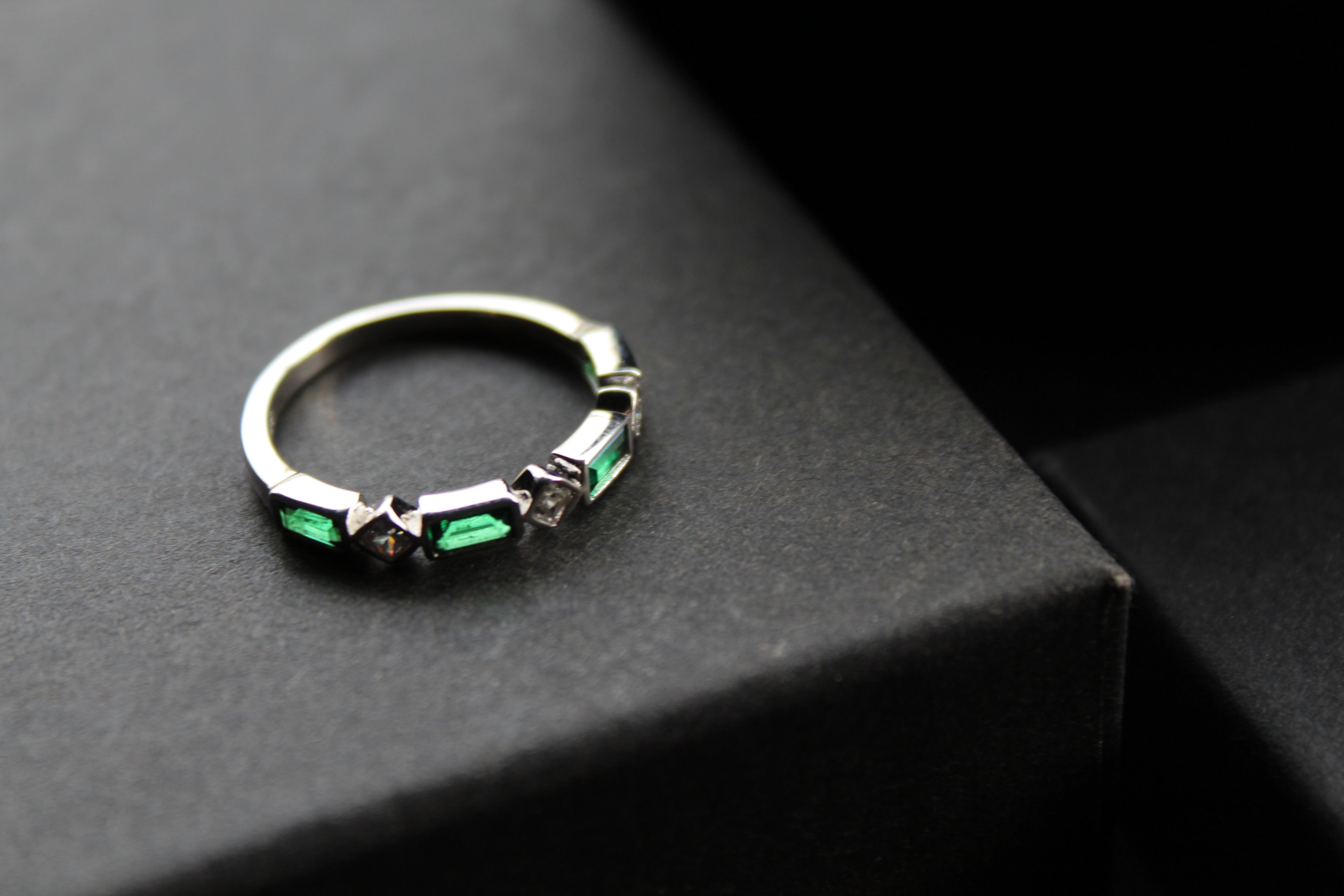 Emerald Green Eternity Ring