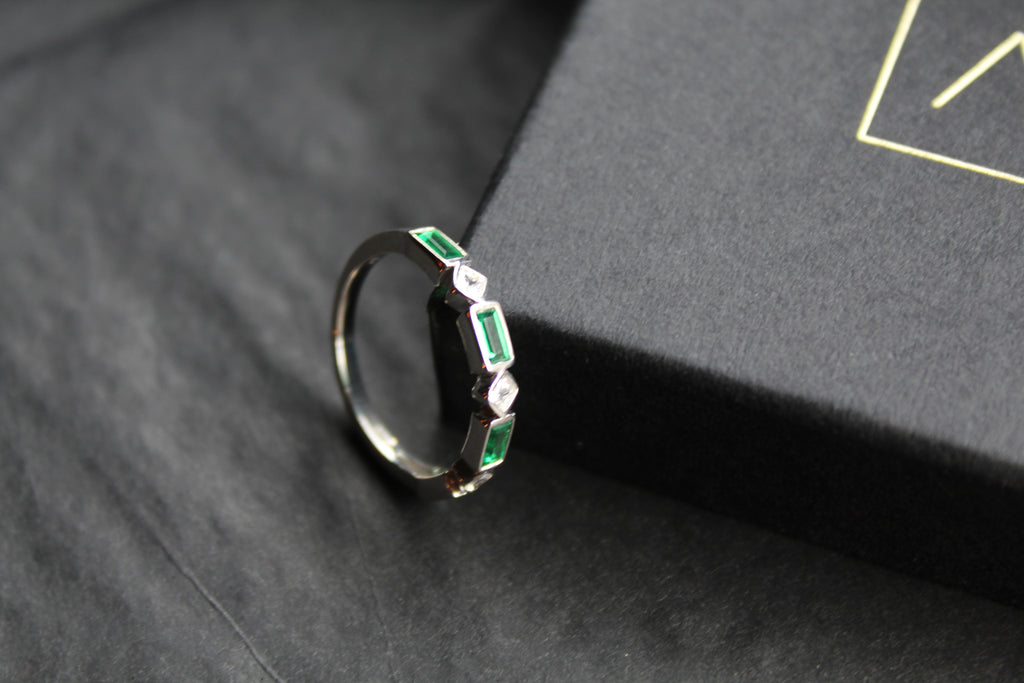 Emerald Green Eternity Ring