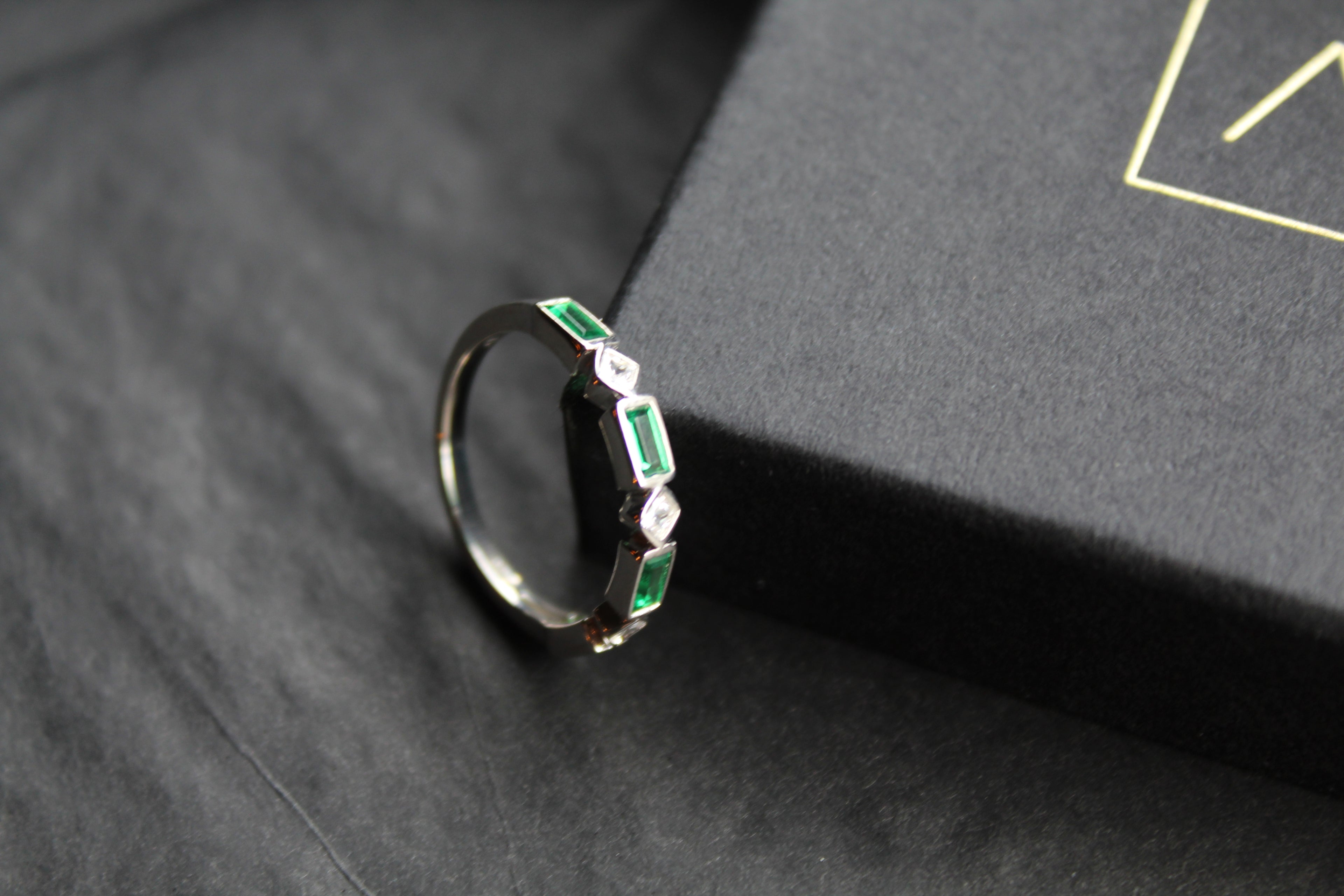 Emerald Green Eternity Ring