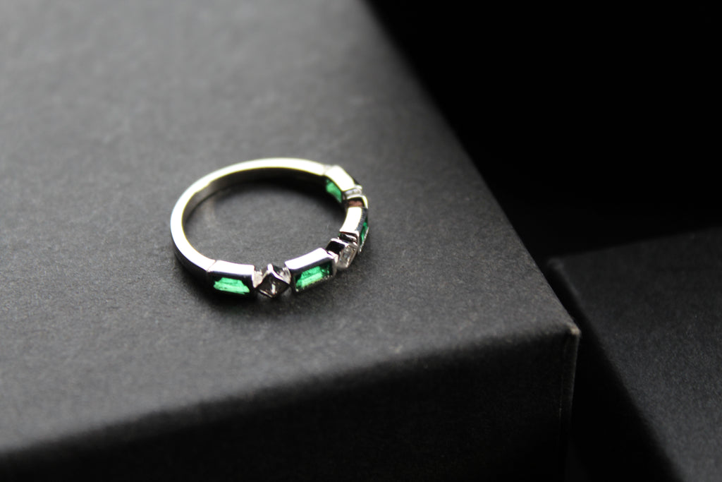 Emerald Green Eternity Ring