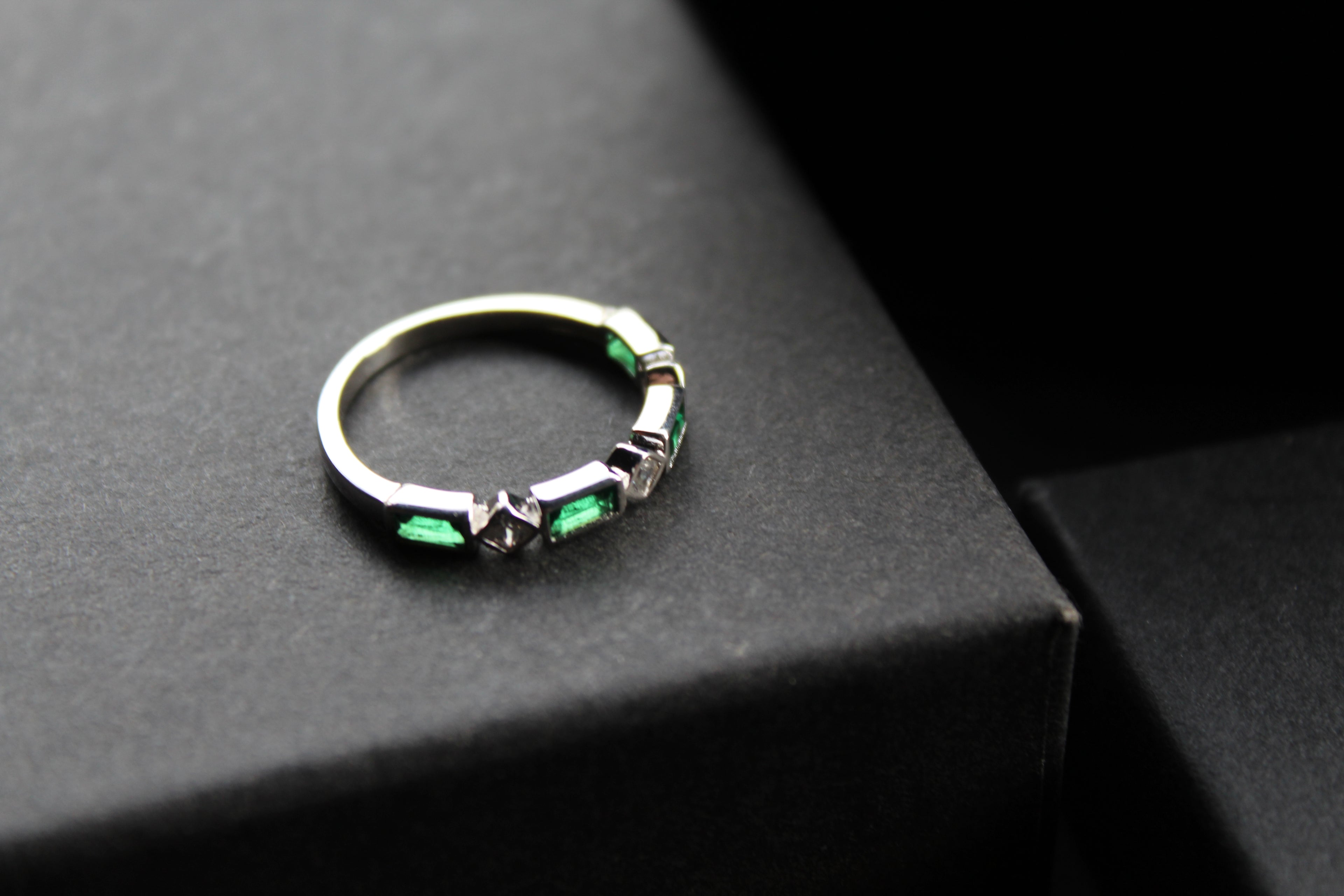 Emerald Green Eternity Ring