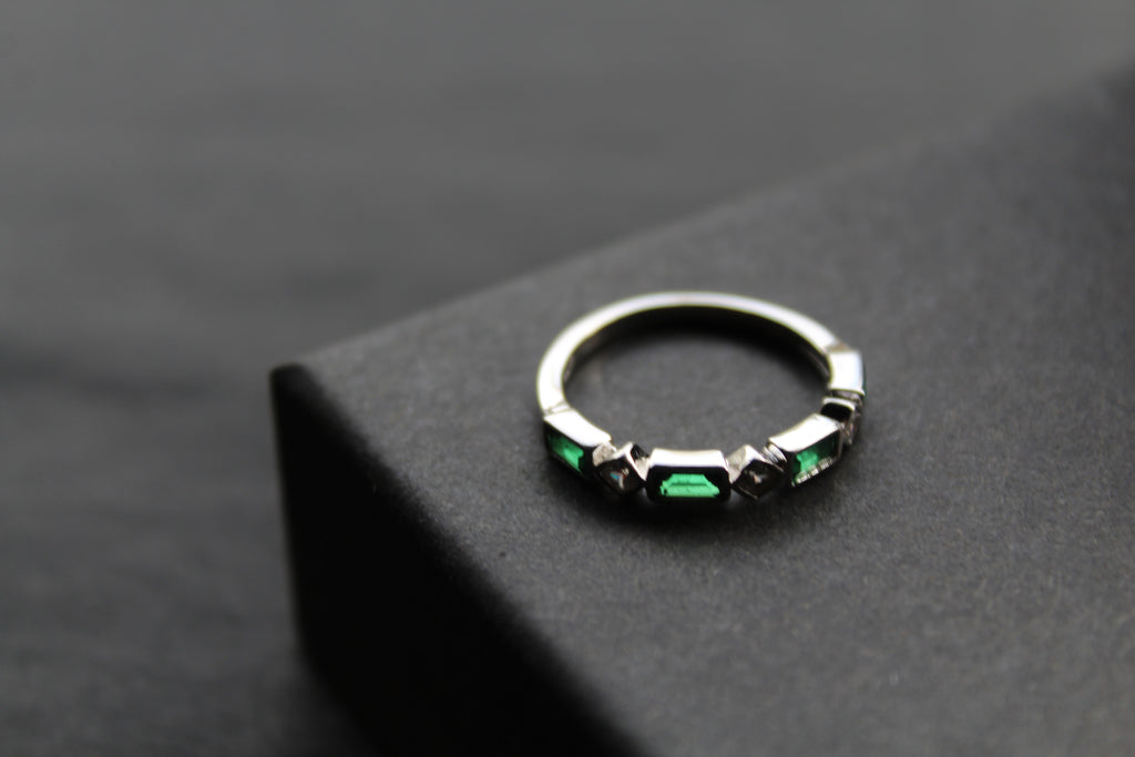 Emerald Green Eternity Ring