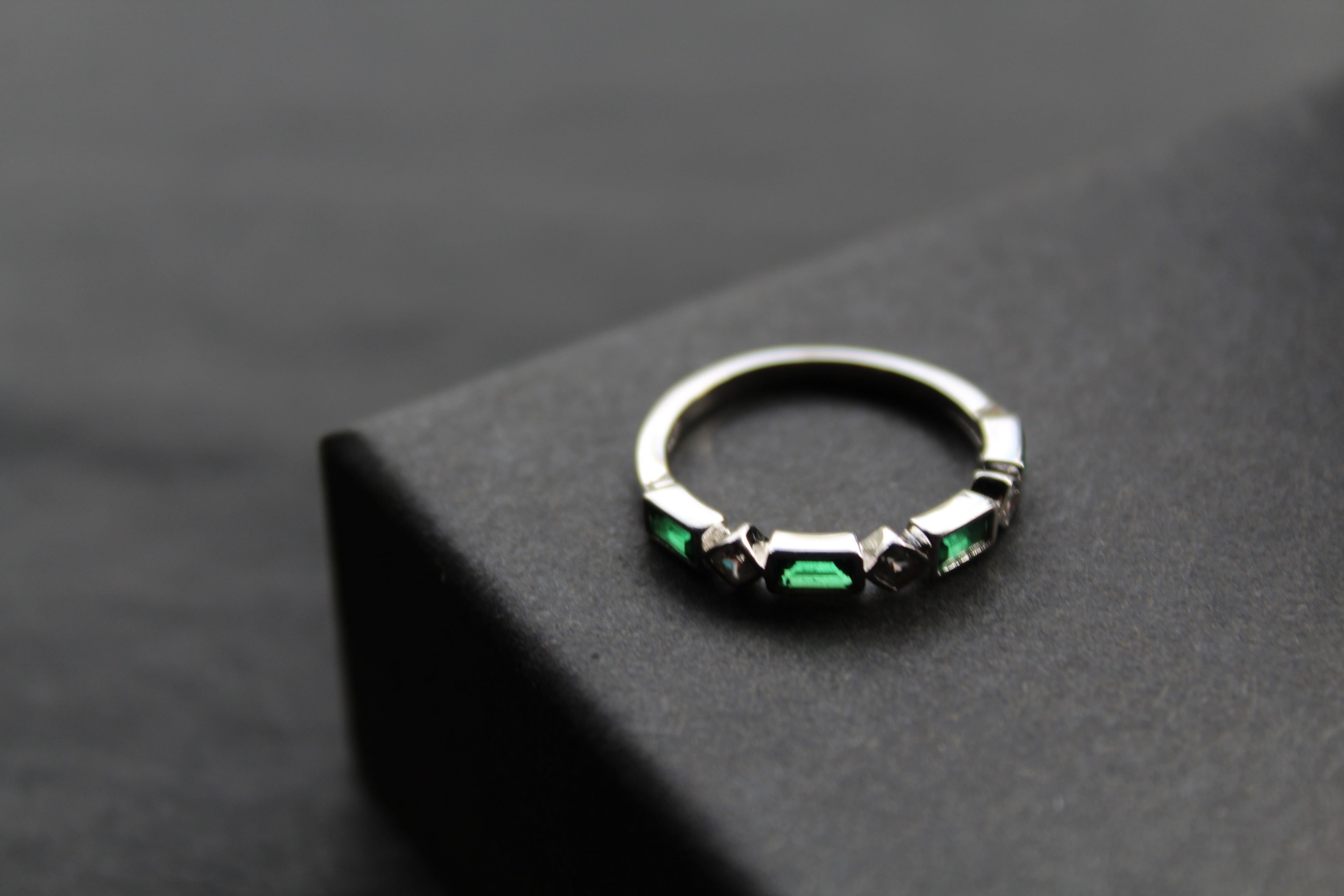 Emerald Green Eternity Ring