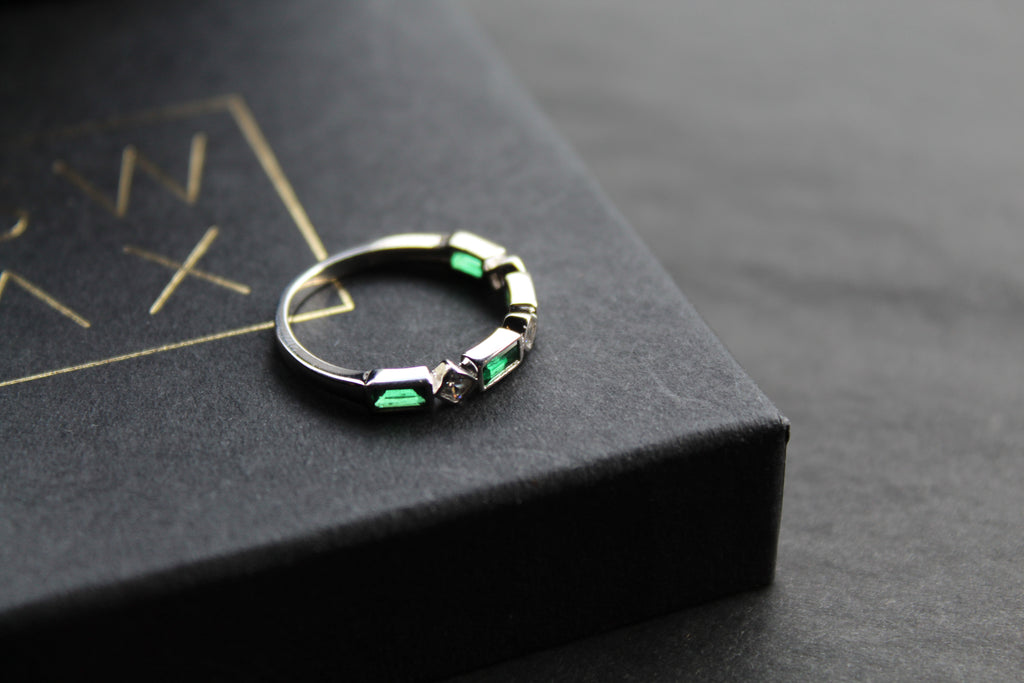 Emerald Green Eternity Ring