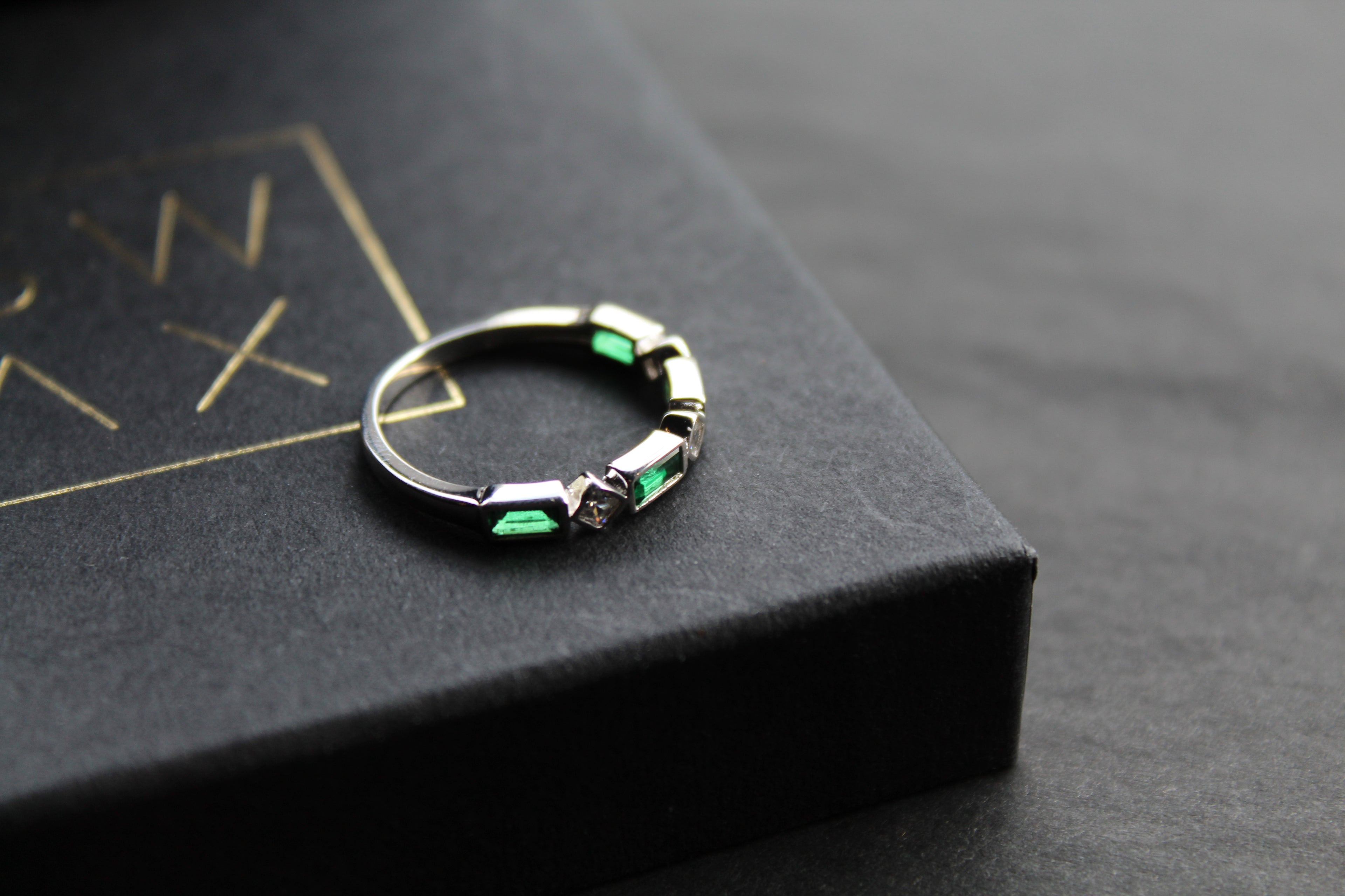 Emerald Green Eternity Ring