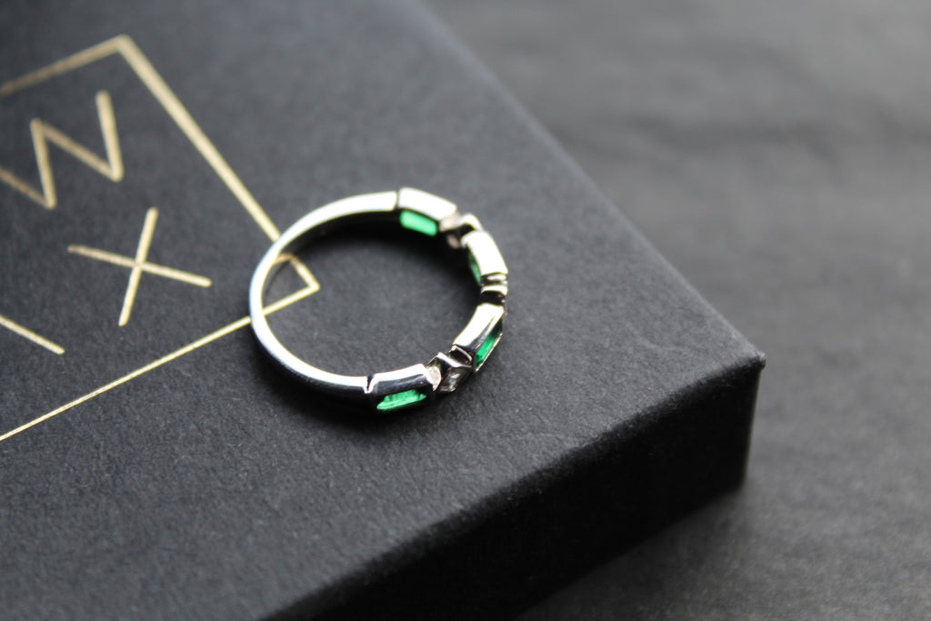 Emerald Green Eternity Ring