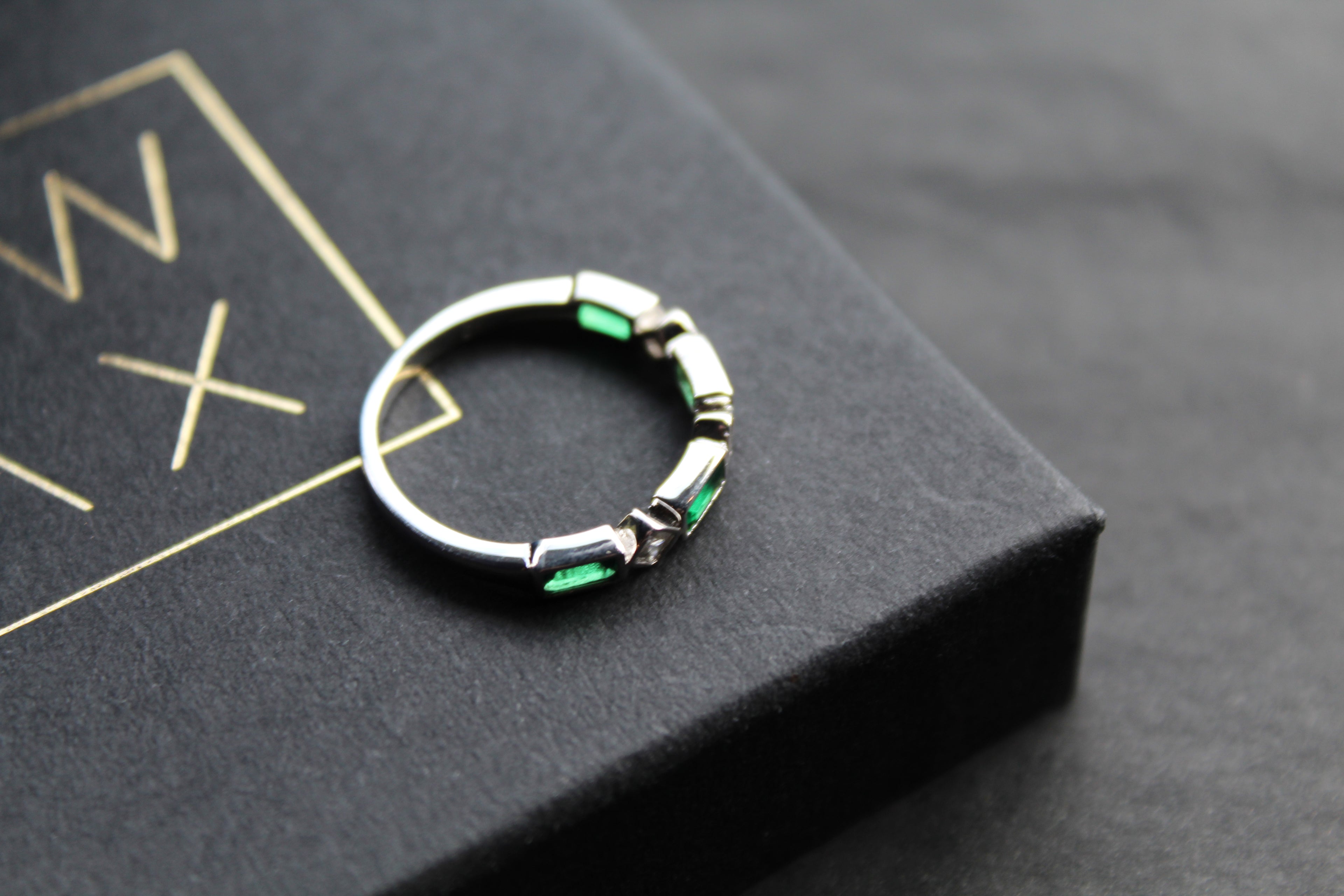 Emerald Green Eternity Ring