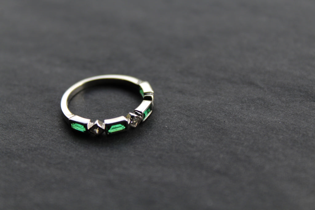 Emerald Green Eternity Ring