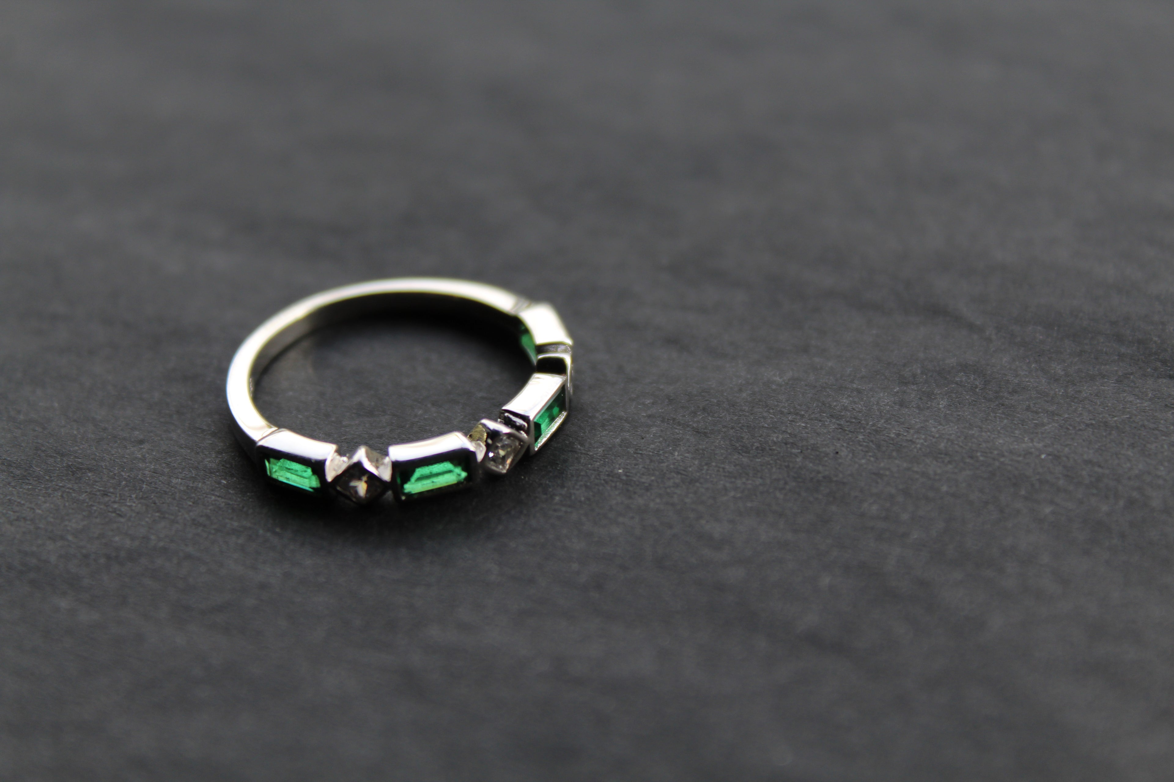 Emerald Green Eternity Ring