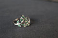 Emerald Green Floral Ring
