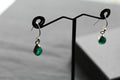Emerald Tear Drop Earrings