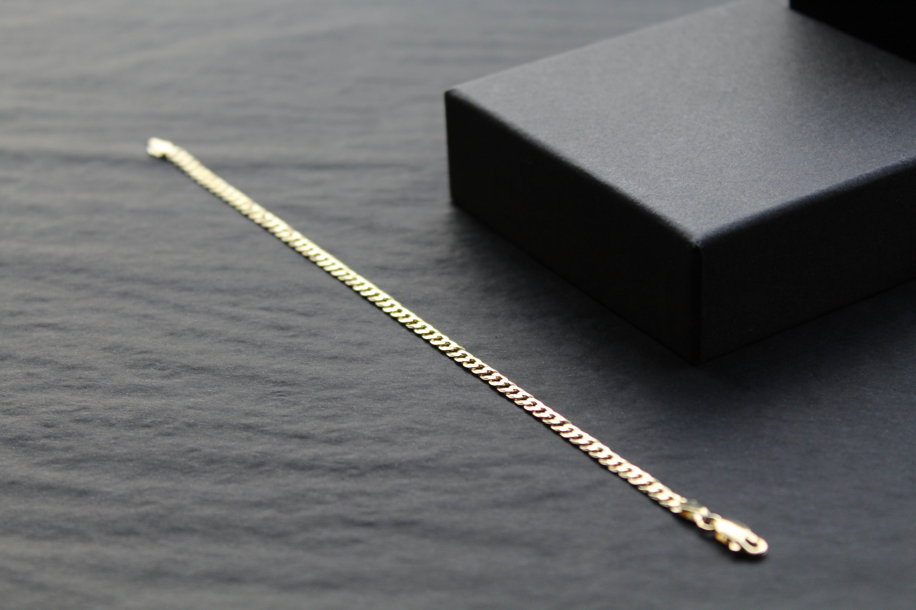 Flat Curb Chain Bracelet