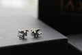 Flat Dragon Silver Studs
