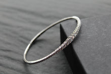 Load image into Gallery viewer, Flexi Graduated CZ Silver Bangle
