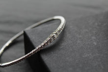Load image into Gallery viewer, Flexi Graduated CZ Silver Bangle
