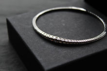 Load image into Gallery viewer, Flexi Graduated CZ Silver Bangle
