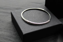 Load image into Gallery viewer, Flexi Graduated CZ Silver Bangle
