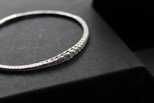 Load image into Gallery viewer, Flexi Graduated CZ Silver Bangle
