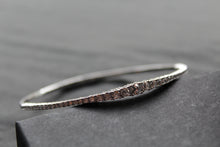 Load image into Gallery viewer, Flexi Graduated CZ Silver Bangle
