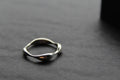Fluid Wavy Silver Ring
